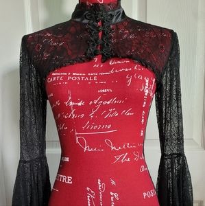 Dolls Kill Black Lace Shrug/Bolero